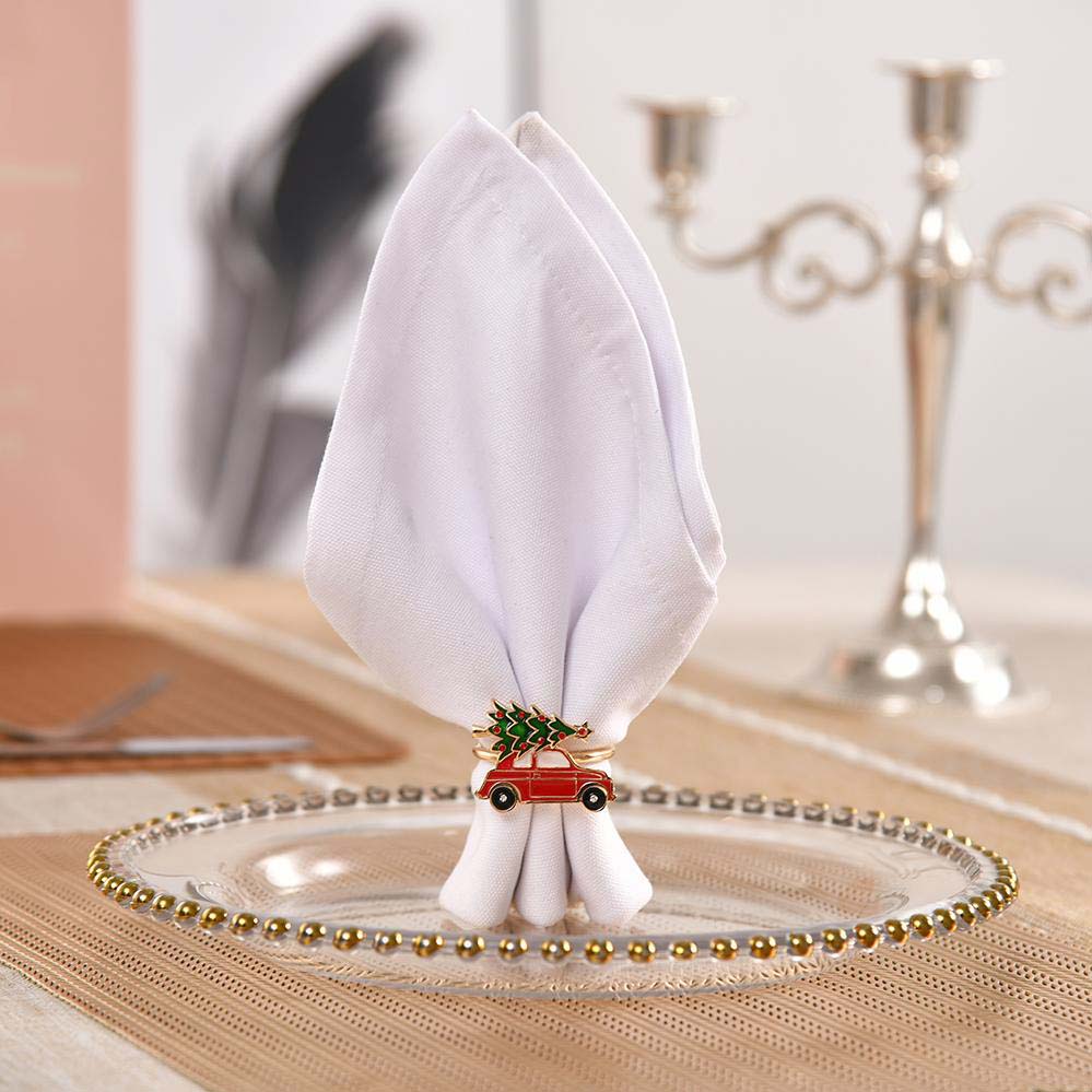 Weihnachtsserviettenringe - Gold Edition (4er-Set)