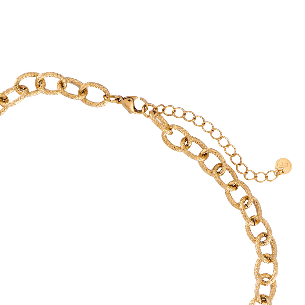 Elara – Moderne Glieder-Halskette | Edelstahl · 18k vergoldet
