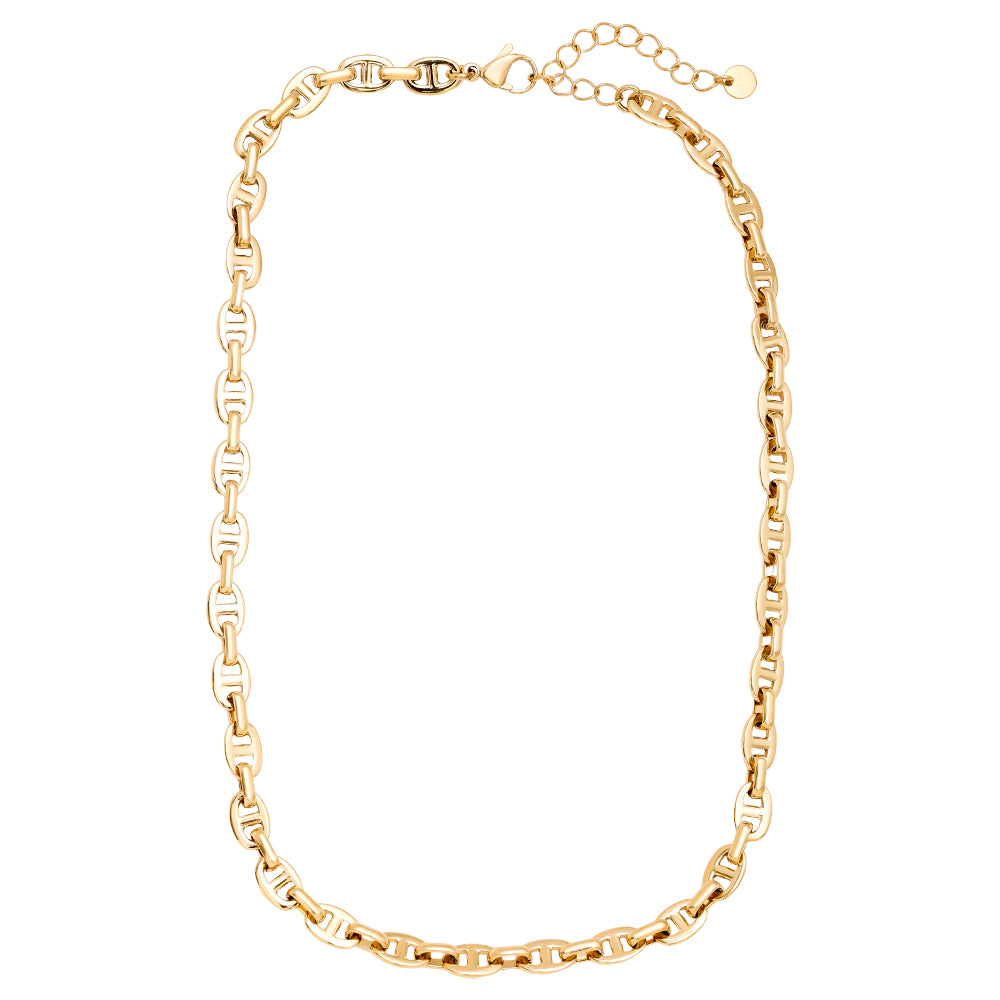 Lina – Elegante Edelstahl-Halskette | 18k vergoldet · Hypoallergen · Alltagstauglich