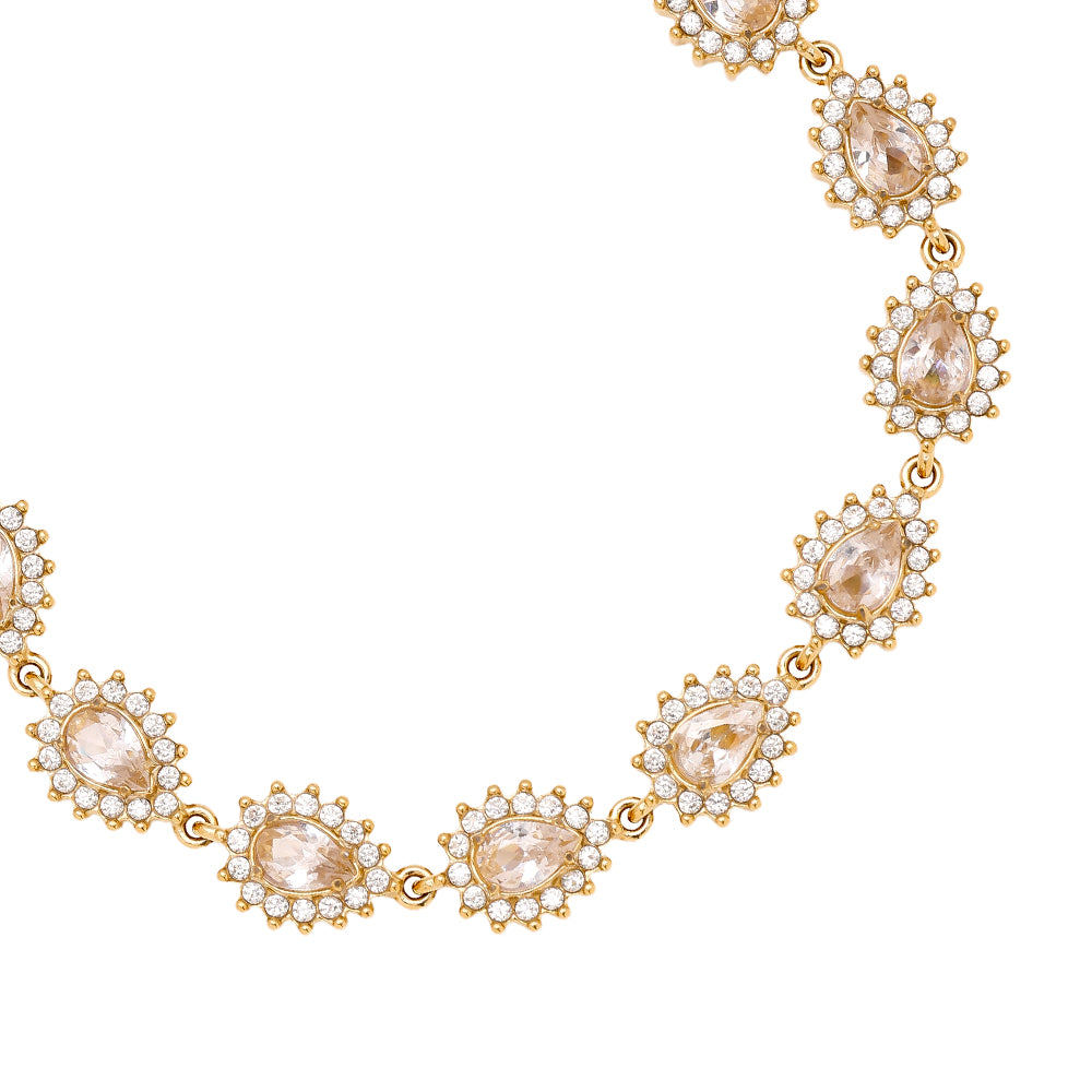 Ophelia – Zartes Tropfen-Armband | Edelstahl · 18k vergoldet · Zirkonia