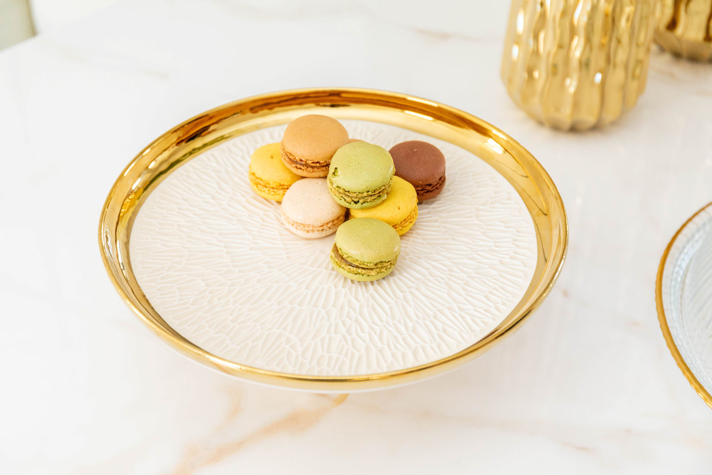 Tortenplatte "Golden Harmony"