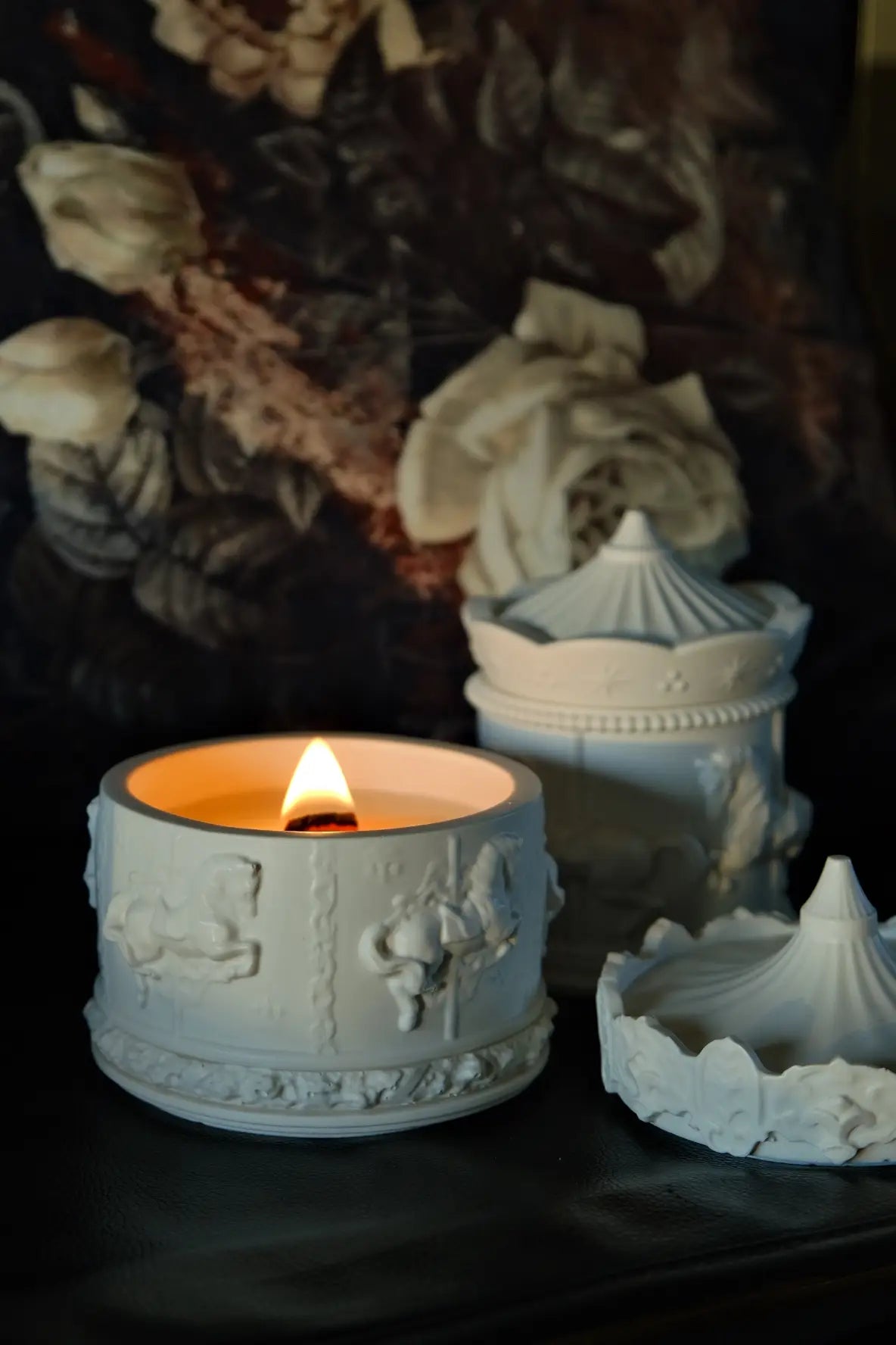 Karussellkerze weiß (Apfel&Zimt) - Éclat de l´Aube
