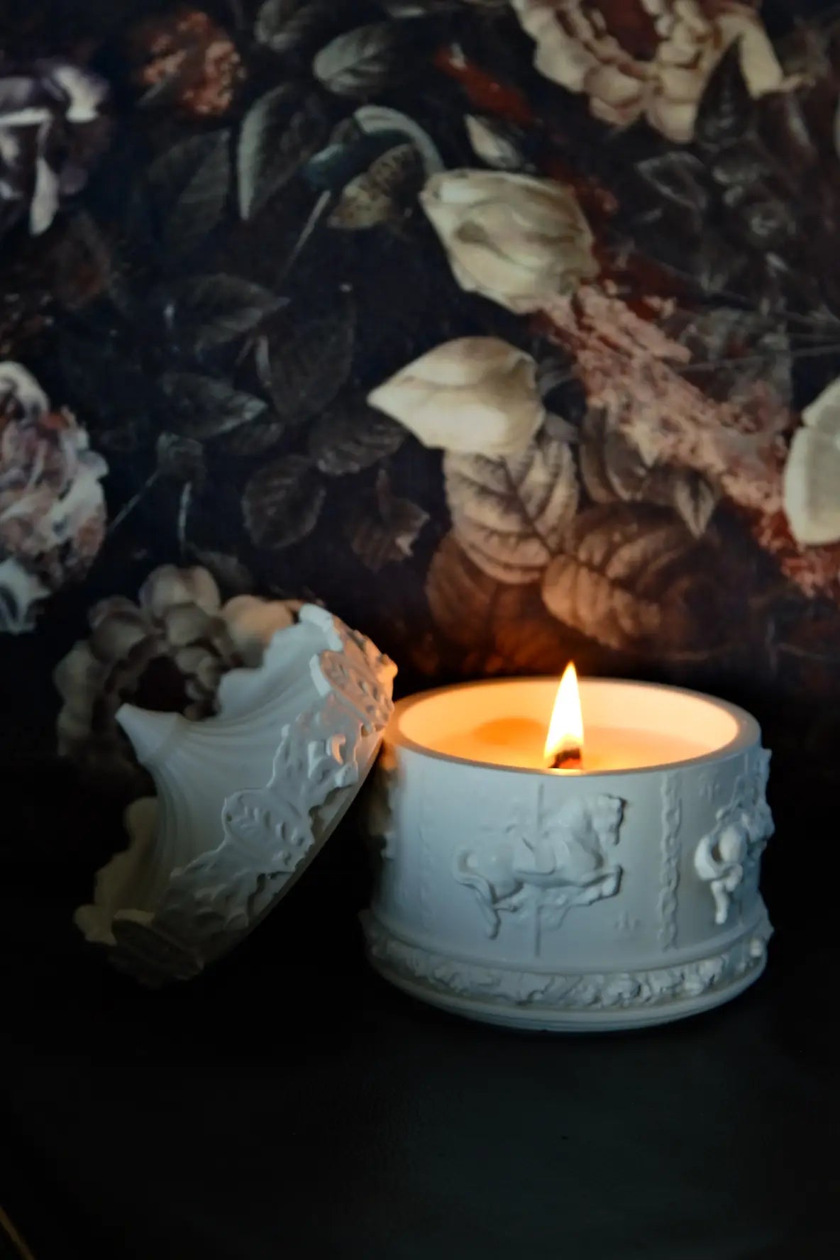 Karussellkerze weiß (Apfel&Zimt) - Éclat de l´Aube