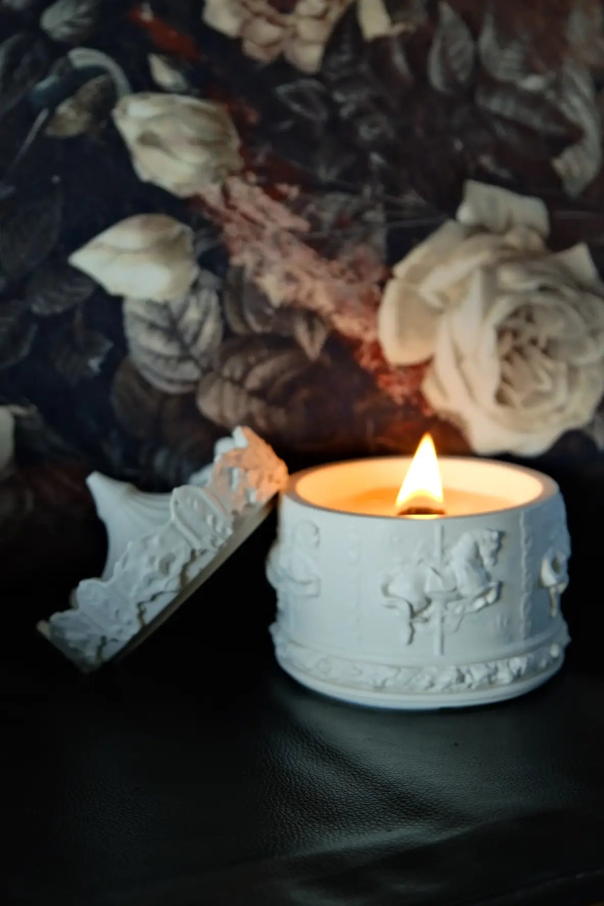 Karussellkerze weiß (Apfel&Zimt) - Éclat de l´Aube