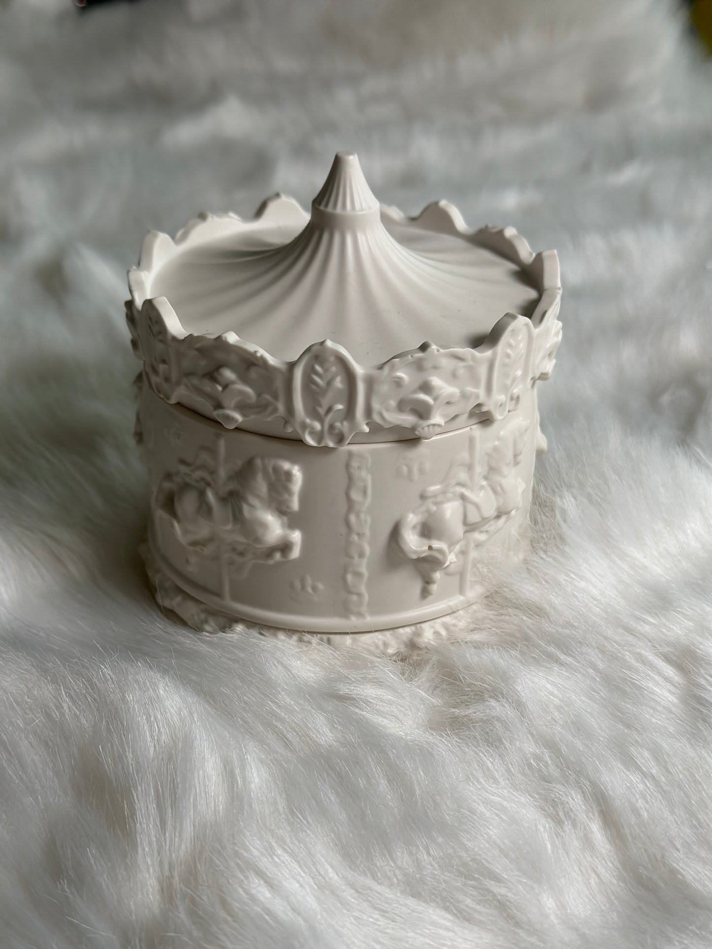 Karussellkerze weiß (Apfel&Zimt) - Éclat de l´Aube