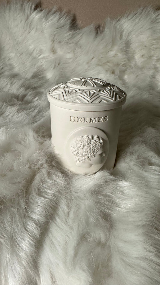 Hermès Duftkerze im Glas - weiß (Jasmin) - Éclat de l´Aube