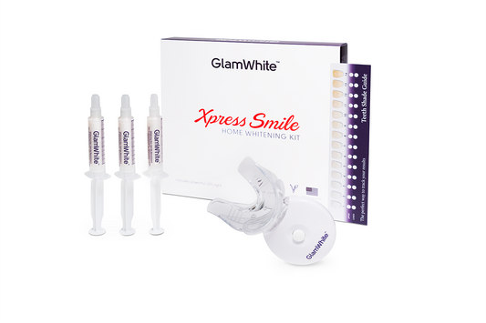 Zahnaufhellung Set mit LED – Xpress Smile Whitening Kit (Premium Set) (Made in USA)