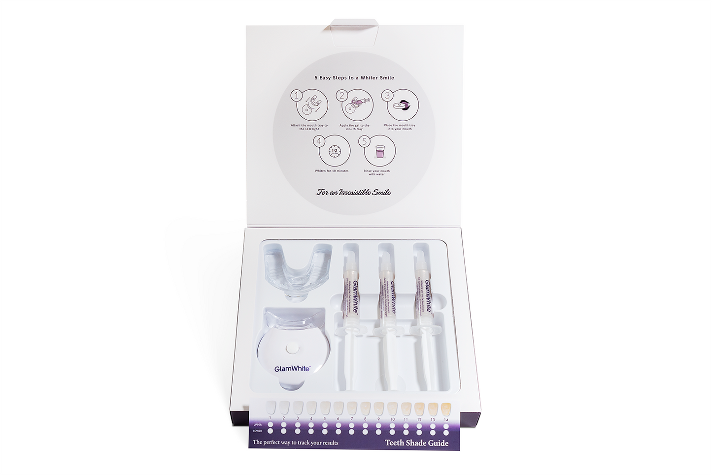 Zahnaufhellung Set mit LED – Xpress Smile Whitening Kit (Premium Set) (Made in USA)